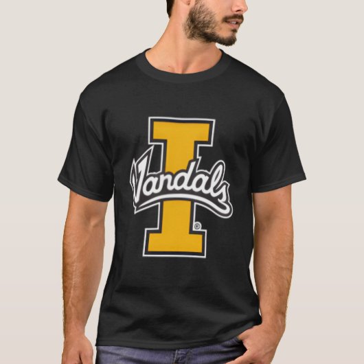 Idaho Vandals Verließ Chestsymbol offiziell lizenz T-Shirt (Vorderseite)