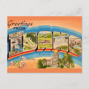 Idaho Vintage Postkarte