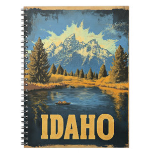 Idaho Vintage Reise Illustration Notizblock