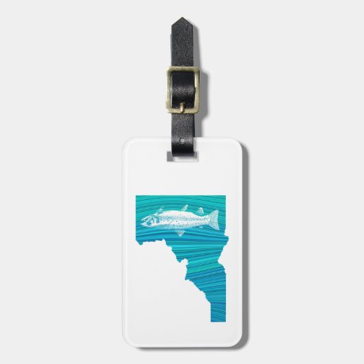 Idaho Wave Fishing Gepäckanhänger (Vorderseite vertikal)