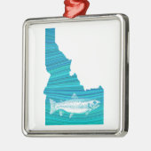 Idaho Wave Fishing Ornament Aus Metall (Links)