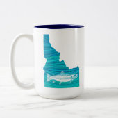 Idaho Wave Fishing Zweifarbige Tasse (Links)