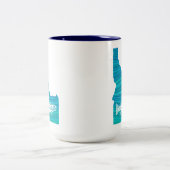 Idaho Wave Fishing Zweifarbige Tasse (Mittel)