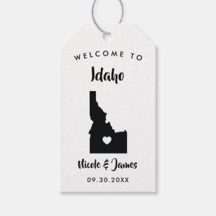 Idaho Wedding Welcome Bag Tags für Hotelgäste Geschenkanhänger