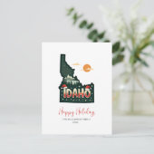 Idaho Weihnachten Staat Karte Happy Holidays (Stehend Vorderseite)