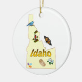 Idaho-Weihnachtsbaum-Verzierung Keramikornament (Links)