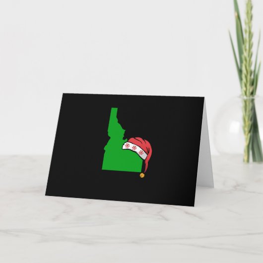 Idaho-Weihnachtsniedlicher Weihnachtsgeschenk-Grün Karte (Vorderseite)