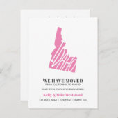 IDAHO Wir haben neue Adresse Neue Zuhause verschob Postkarte (Vorne/Hinten)