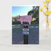 Idaho Wonder Pig, Funny Karte (Gelbe Blume)