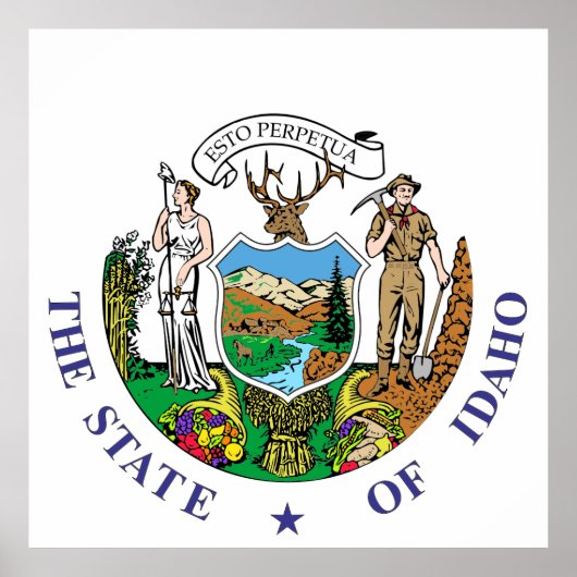 Idaho-Zeichen Poster (Vorne)