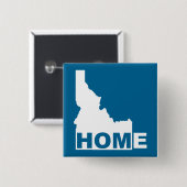 Idaho Zuhause Aus Staat Button Abzeichen Button (Vorne & Hinten)