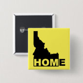 Idaho Zuhause Aus Staat Button Abzeichen Button (Vorne & Hinten)