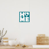 Idaho Zuhause Heart Staat Plakatzeichen Poster (Küche)