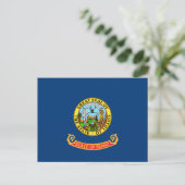 Idahoan-Flagge, Flagge von Idaho Postkarte (Stehend Vorderseite)