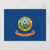 Idahoan-Flagge, Flagge von Idaho Postkarte (Vorderseite)