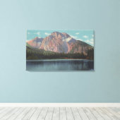 IdahoSicht auf den Mt. Moran vom Leichsee Idaho Leinwanddruck (Insitu (Holzboden))