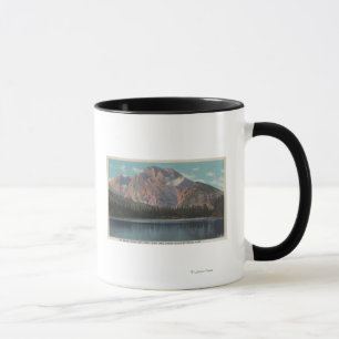 IdahoSicht auf den Mt. Moran vom Leichsee Idaho Tasse