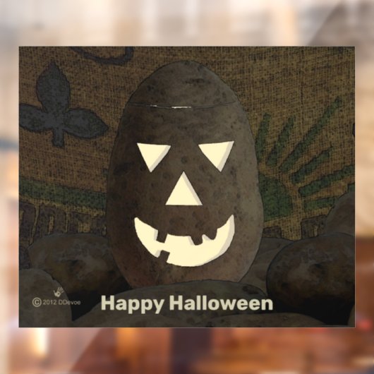 Idahp Potato Tato'lantern Fensteraufkleber (Blatt 2)