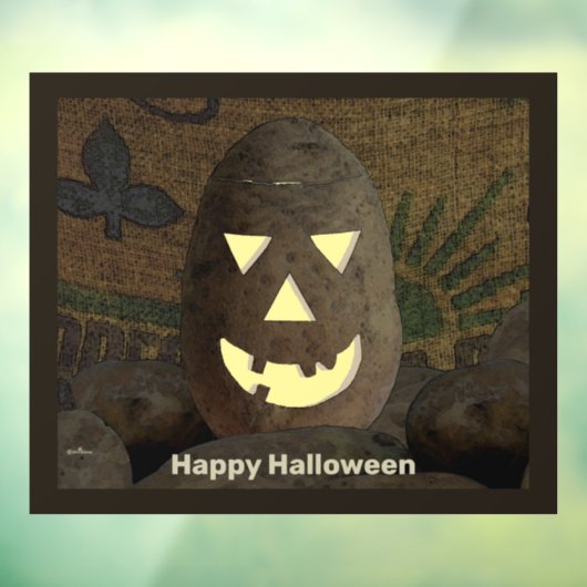 Idahp Potato Tato'lantern Fensterklammer Fensteraufkleber (Blatt 3)