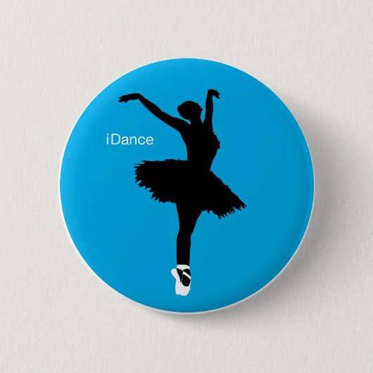 iDance (blau) Button (Vorderseite)
