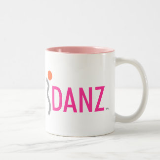 iDANZ rosa Logo-Tasse Zweifarbige Tasse