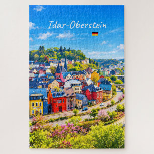Idar-Oberstein, Deutschland - Bunte Stadt Puzzle