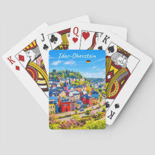 Idar-Oberstein, Deutschland - Bunte Stadt Spielkarten