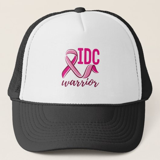 IDC Warrior Breast Cancer Awareness Truckerkappe (Vorderseite)