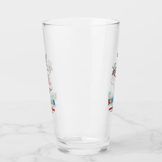 iddieland Melrose Park, IL, Pole-Zeichen Glas (Links)