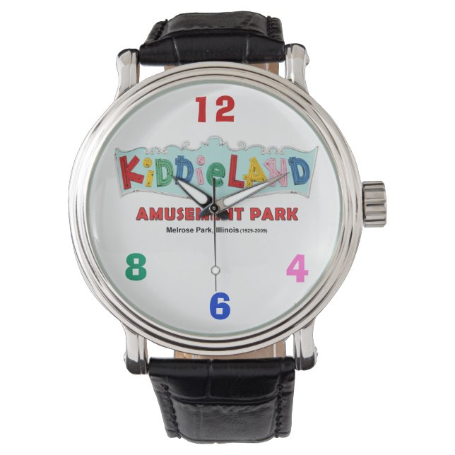 iddieland Melrose Park, IL, Textzeichen Armbanduhr (Vorderseite)