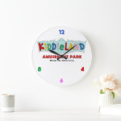 iddieland Melrose Park, IL, Textzeichen Große Wanduhr (Zuhause)