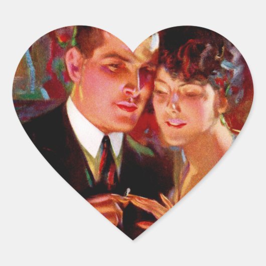 Ide Collars Herz-Aufkleber (Vorderseite)