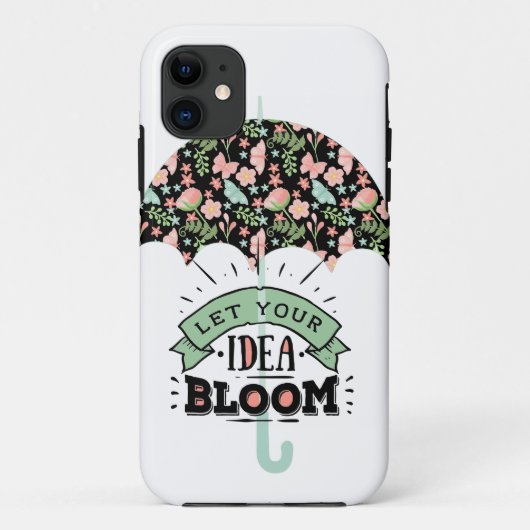 Idea Bloom Umbrella Case-Mate iPhone Hülle (Rückseite)