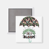 Idea Bloom Umbrella Magnet (Vorderseite/Rückseite)