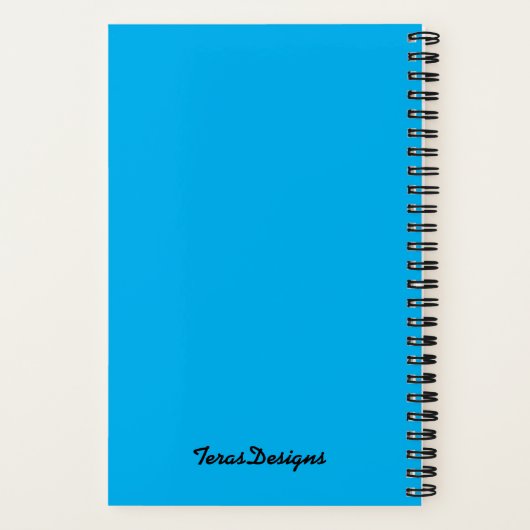 Idea Blue Sketchbook Notebook Notizblock (Rückseite)