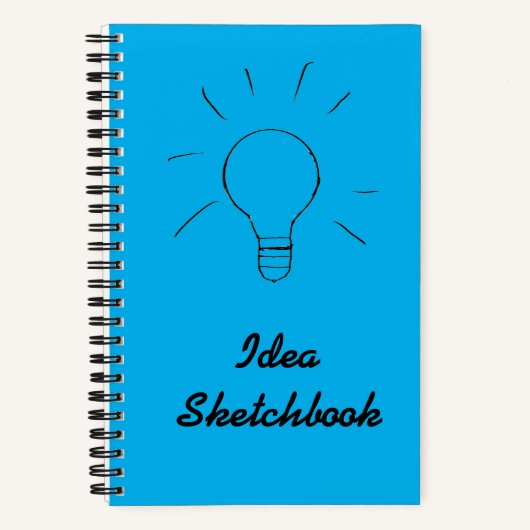 Idea Blue Sketchbook Notebook Notizblock (Vorderseite)