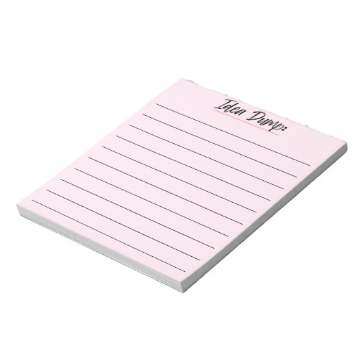 Idea Dump Notepad - Abklingideen Notizblock (Rotiert)