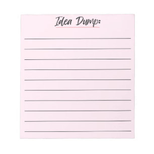 Idea Dump Notepad - Abklingideen Notizblock