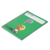 "Idea Emoji" (Green) Notebook Notizblock (Linke Seite)