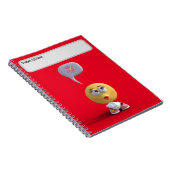 "Idea Emoji" (Rot) Notebook Notizblock (Rechte Seite)