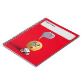 "Idea Emoji" (Rot) Notebook Notizblock (Linke Seite)
