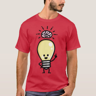 Idea kreativen Genie Glühbirne Gehirn Kreativität T-Shirt