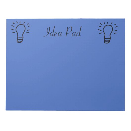 Idea Pad Blue Notizblock (Vorderseite)