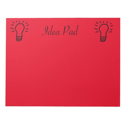 Idea Pad Red Notizblock (Vorderseite)