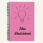 Idea Pink Sketchbook Notizblock (Vorderseite)