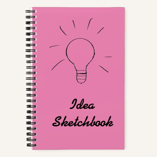 Idea Pink Sketchbook Notizblock (Vorderseite)