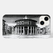 IDEAL CITY Renaissance Architecture Black White Case-Mate iPhone Hülle (Rückseite (Horizontal))