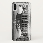 IDEAL CITY Renaissance Architektur Schwarz-weiß Case-Mate iPhone Hülle (Rückseite)