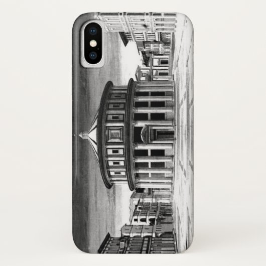 IDEAL CITY Renaissance Architektur Schwarz-weiß Case-Mate iPhone Hülle (Rückseite)