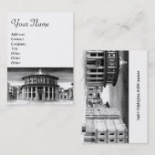 IDEAL CITY Renaissance Architektur Schwarz-weiß Visitenkarte (Vorne/Hinten)